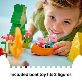 LEGO DUPLO Peppa Pig map scene helps children follow along and plan campsite adventures