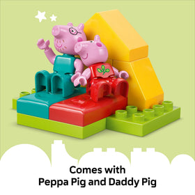 LEGO DUPLO Peppa Pig tree and campsite details invite hands-on building and discovery