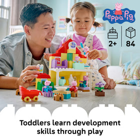 LEGO DUPLO Peppa Pig Family House kitchen scene for daily routine pretend play