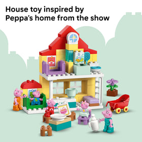 LEGO DUPLO Peppa Pig Family House lounge area for family storytelling