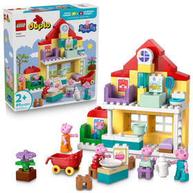 LEGO DUPLO Peppa Pig Family House top view for imaginative two-story play