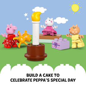 LEGO DUPLO Peppa Pig figures and accessories enable social scenario play and storytelling.