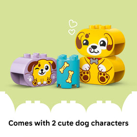 LEGO DUPLO Puppy House play setup combining building and sorting activities.