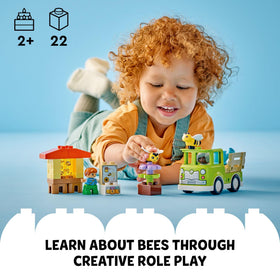LEGO DUPLO Town Caring for Bees & Beehives bee figures inspire nurturing role-play and storytelling