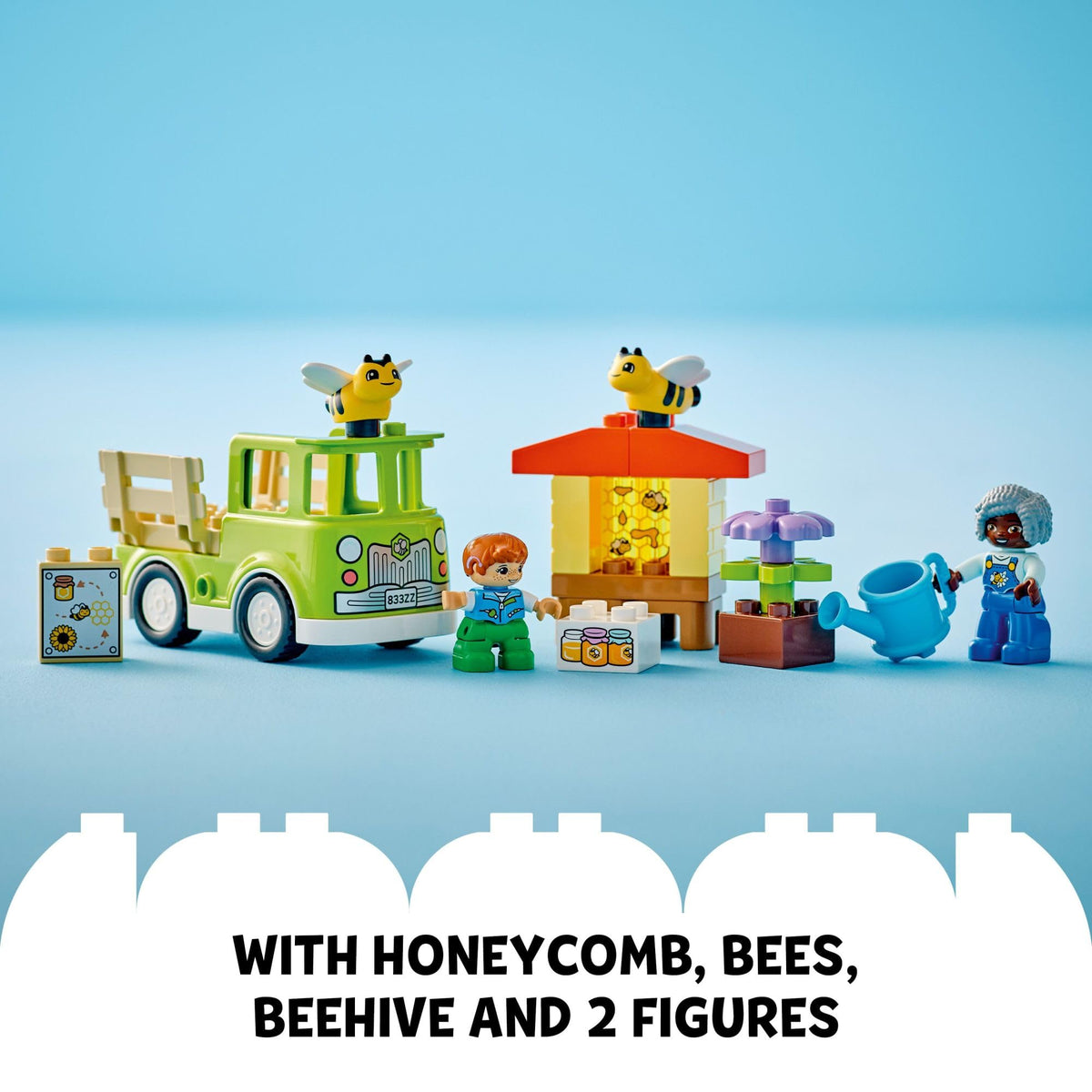 LEGO DUPLO Town Caring for Bees & Beehives flower elements spark garden-themed imaginative play