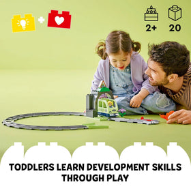 LEGO DUPLO Town Tracks expansion enabling varied routes for creative journeys