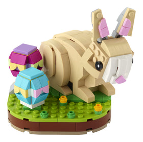 LEGO Easter Bunny 40463 with poseable head and ears for interactive play.