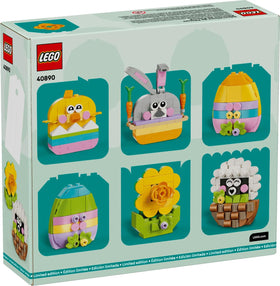 LEGO Easter Decorations two colorful Easter eggs for festive centerpiece flair