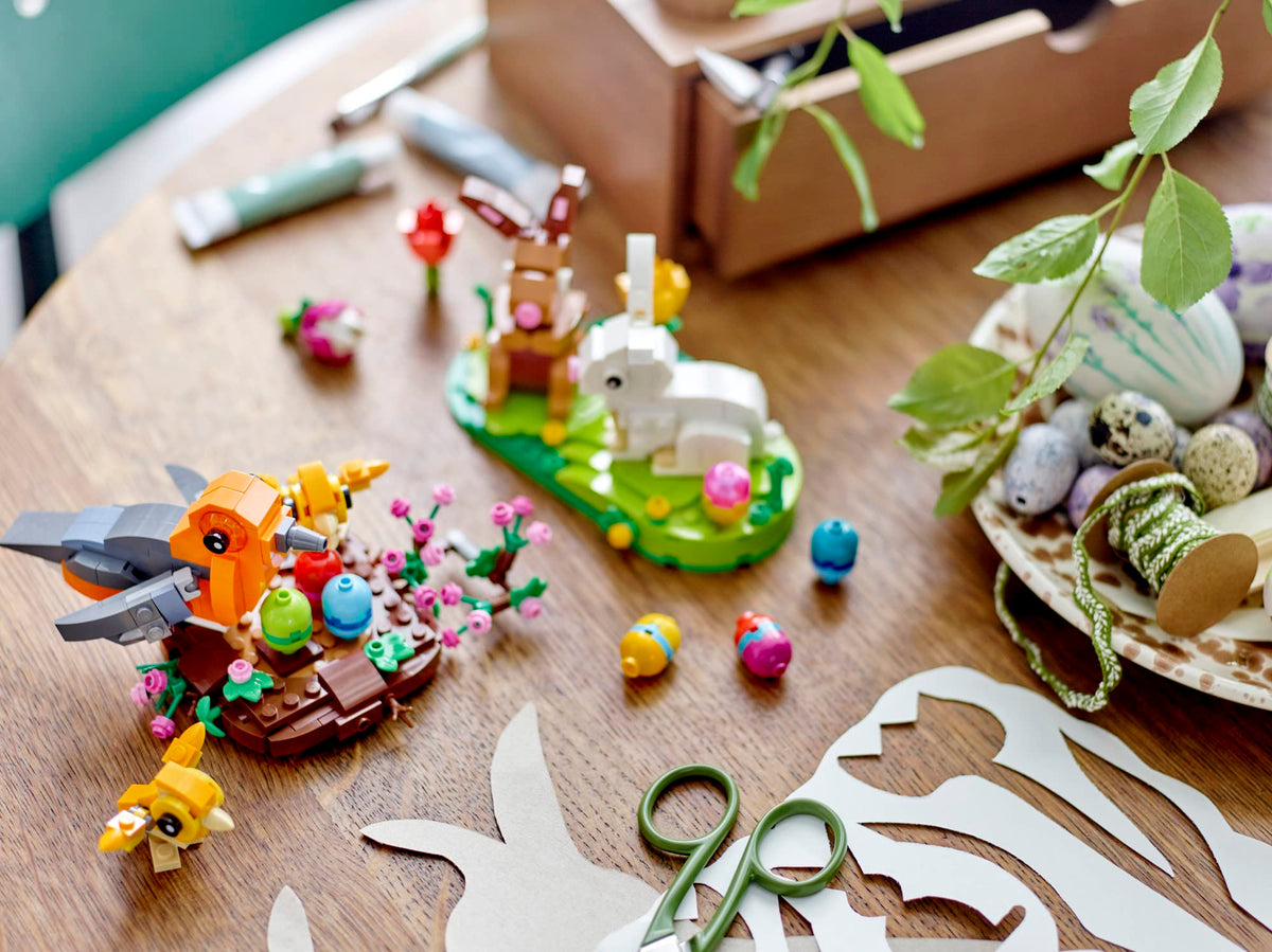 LEGO Easter Rabbits display includes 288 pieces