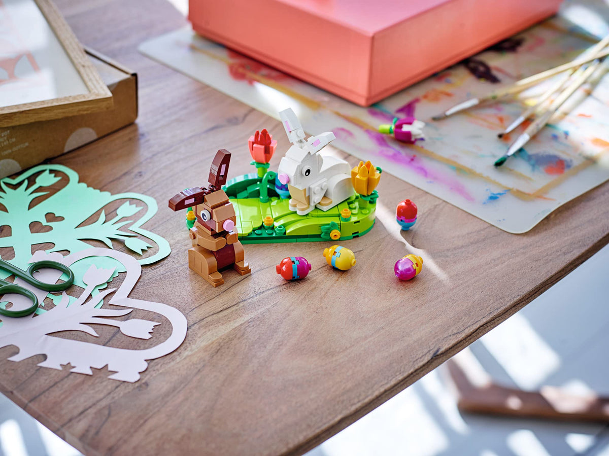 LEGO transparent pink egg detail adds charm
