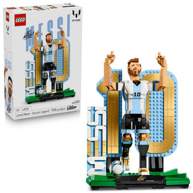 LEGO Lionel Messi Soccer Legend figure for display on desk or shelf