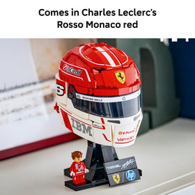 Charles Leclerc minifigure adds authentic detailing to your LEGO F1 collection.