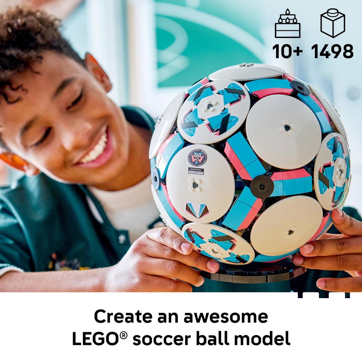 LEGO Editions Soccer Ball six deco discs add style for collector display