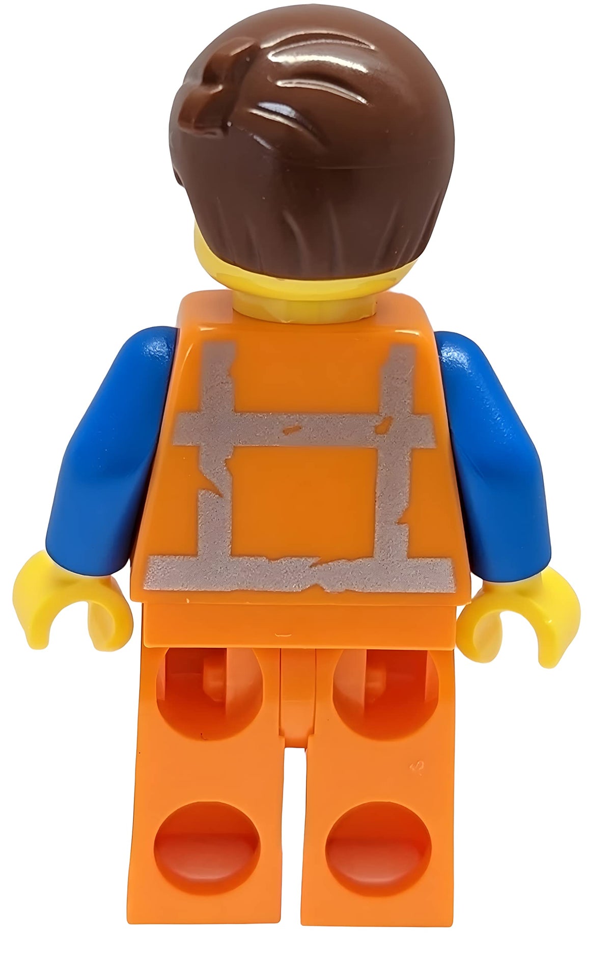 LEGO Emmet minifig packaging in a clear polybag for easy gifting.