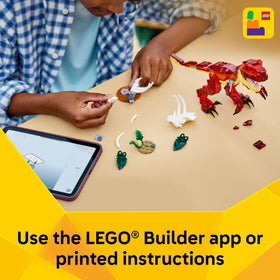 LEGO Fierce Dinosaur display-ready model on shelf or desk