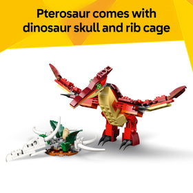 LEGO Fierce Dinosaur eggs and plant accessory for immersive scenes