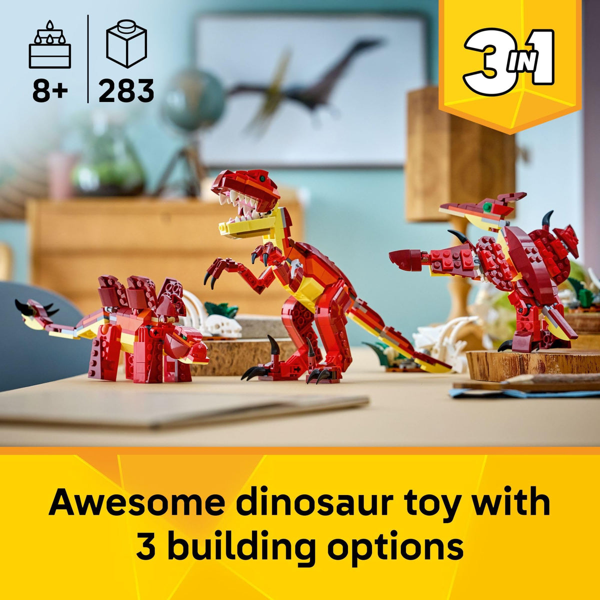 LEGO Fierce Dinosaur Stegosaurus with moving neck and legs for action scenes