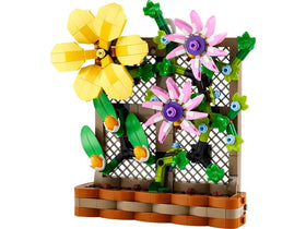 LEGO Flower Trellis Display wall-hung setup for stylish vertical decor.