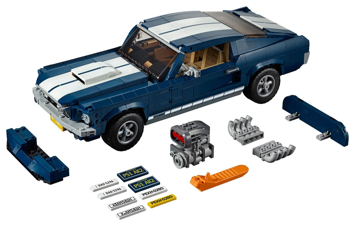 LEGO Ford Mustang GT rear axle adjustment creates varied stance for display