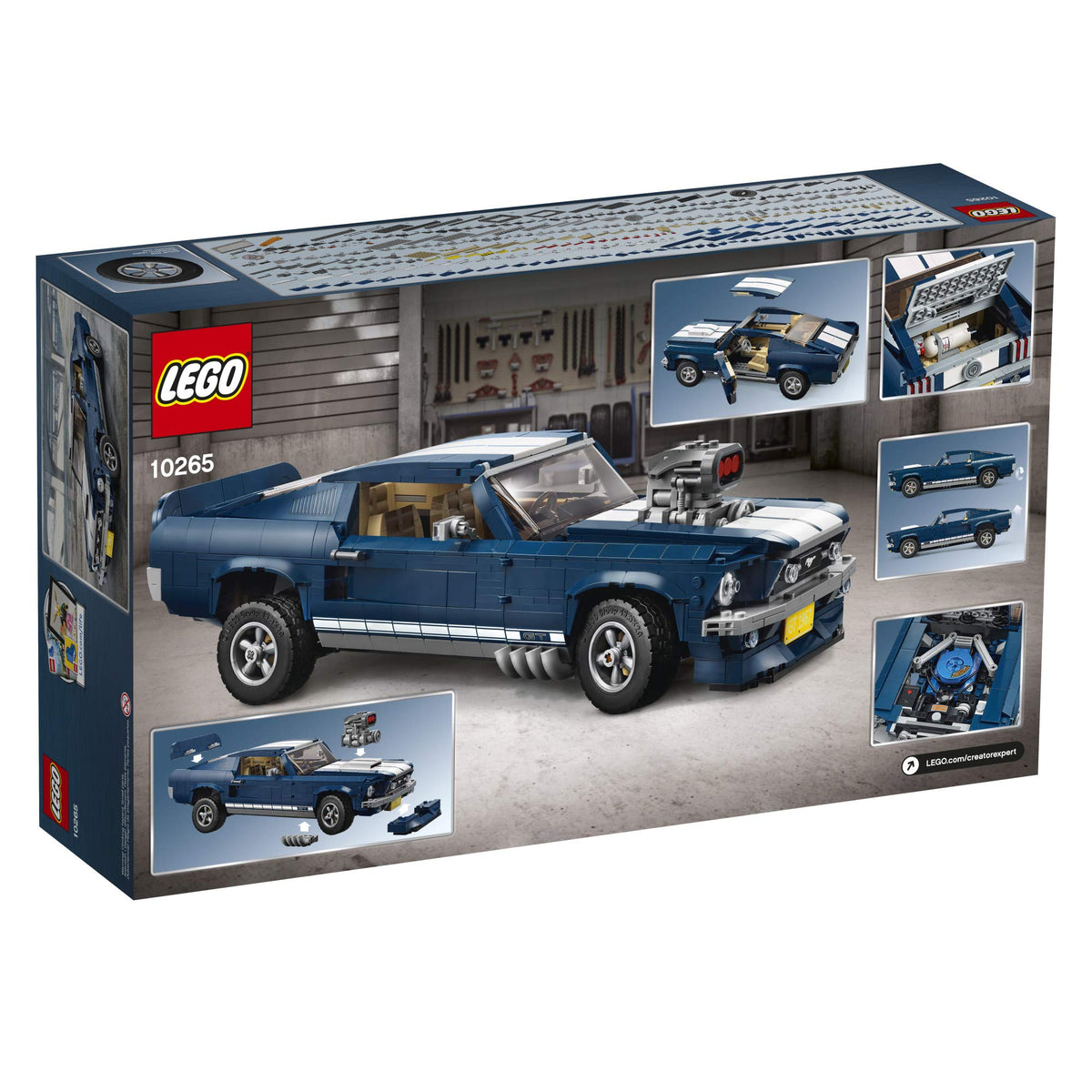 LEGO Ford Mustang GT 5-spoke rims as authentic wheel details enhance realism