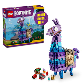 LEGO Fortnite Supply Llama figure with movable head for display