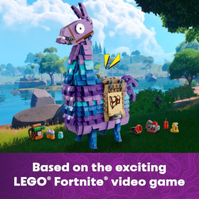 LEGO Fortnite Supply Llama saddle adds display detail