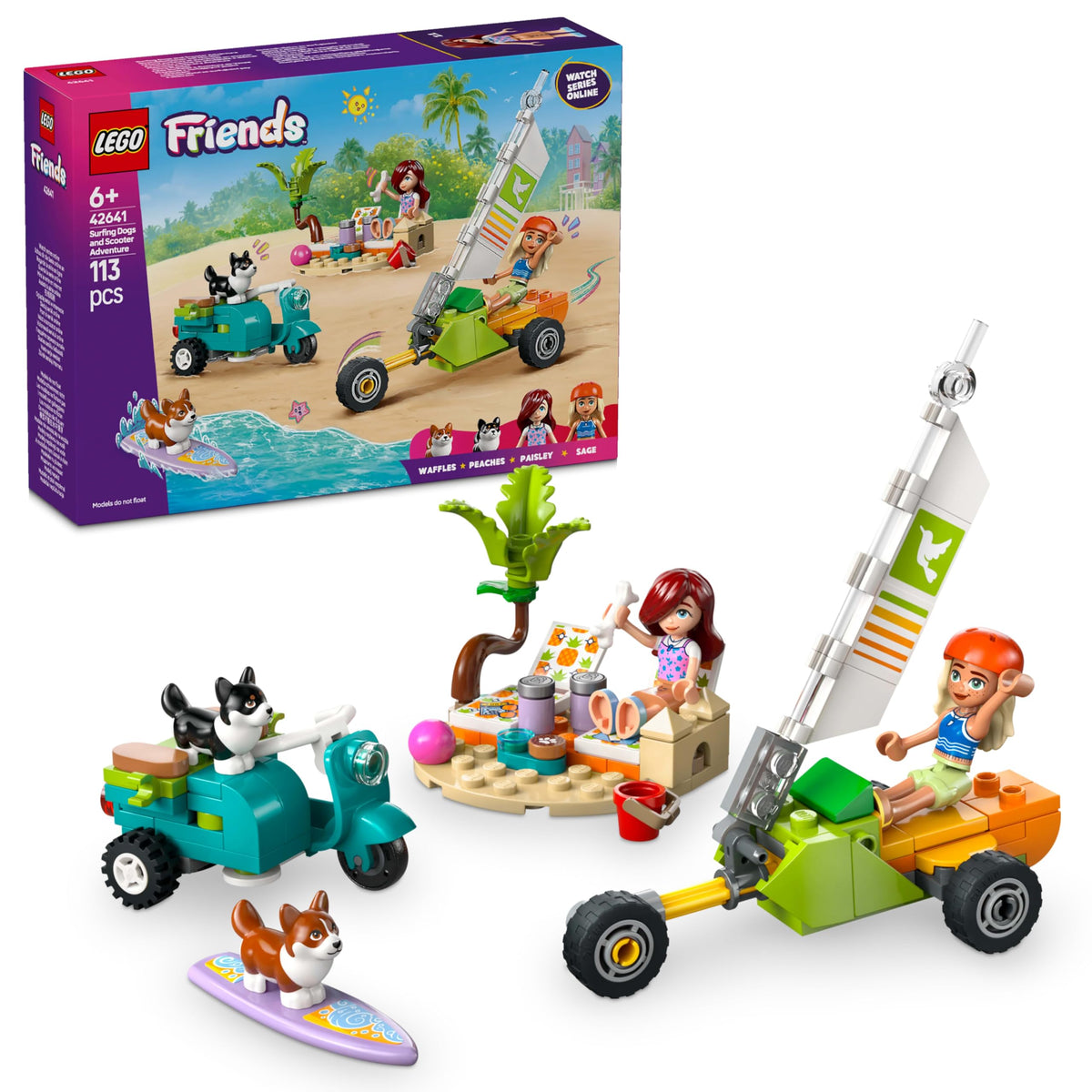 LEGO Friends 42641 beach adventure surfboard inspires imaginative seaside play