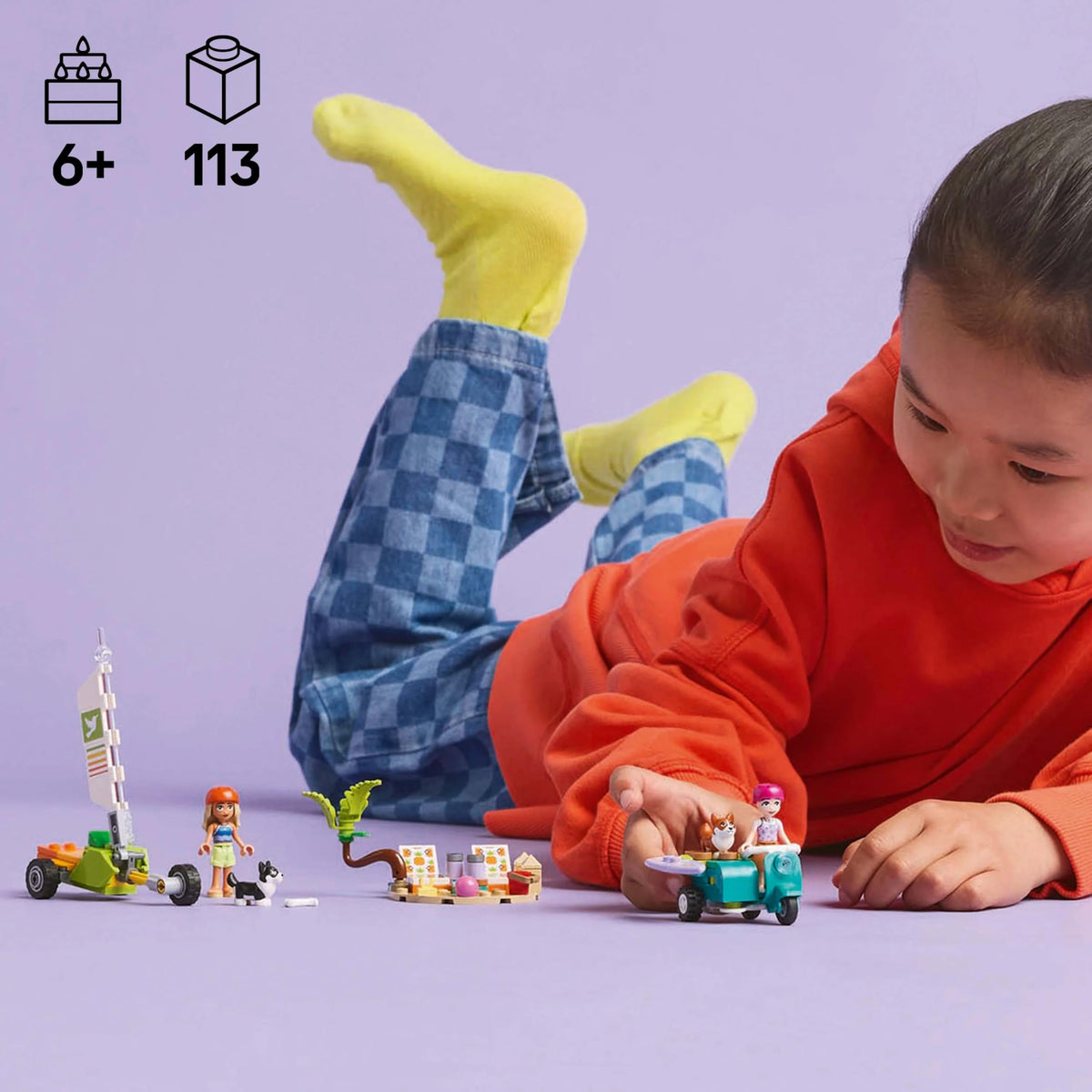 LEGO Friends 42641 puppy scooter play sparks outdoor storytelling