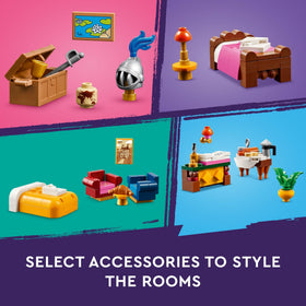 LEGO Friends Castle Bed and Breakfast attic with artifacts fuels treasure hunts.