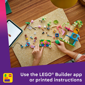 LEGO Friends Cat Birthday Party & Tree House tree-top setup for aerial adventures