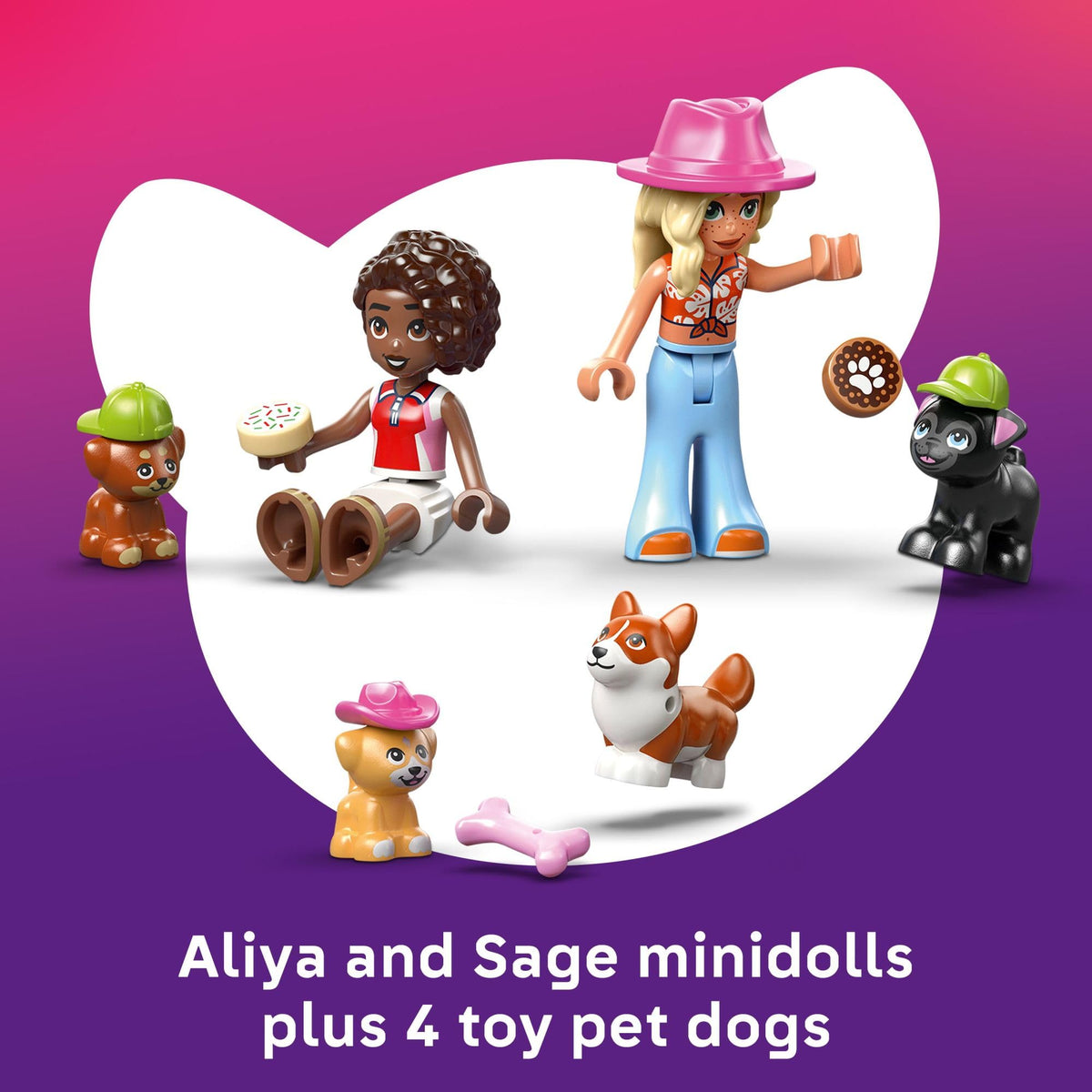 LEGO Friends Dog Treats Bakery counter and ramp for serving play