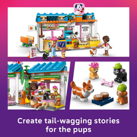 LEGO Friends Dog Treats Bakery dog figures for pet-themed stories