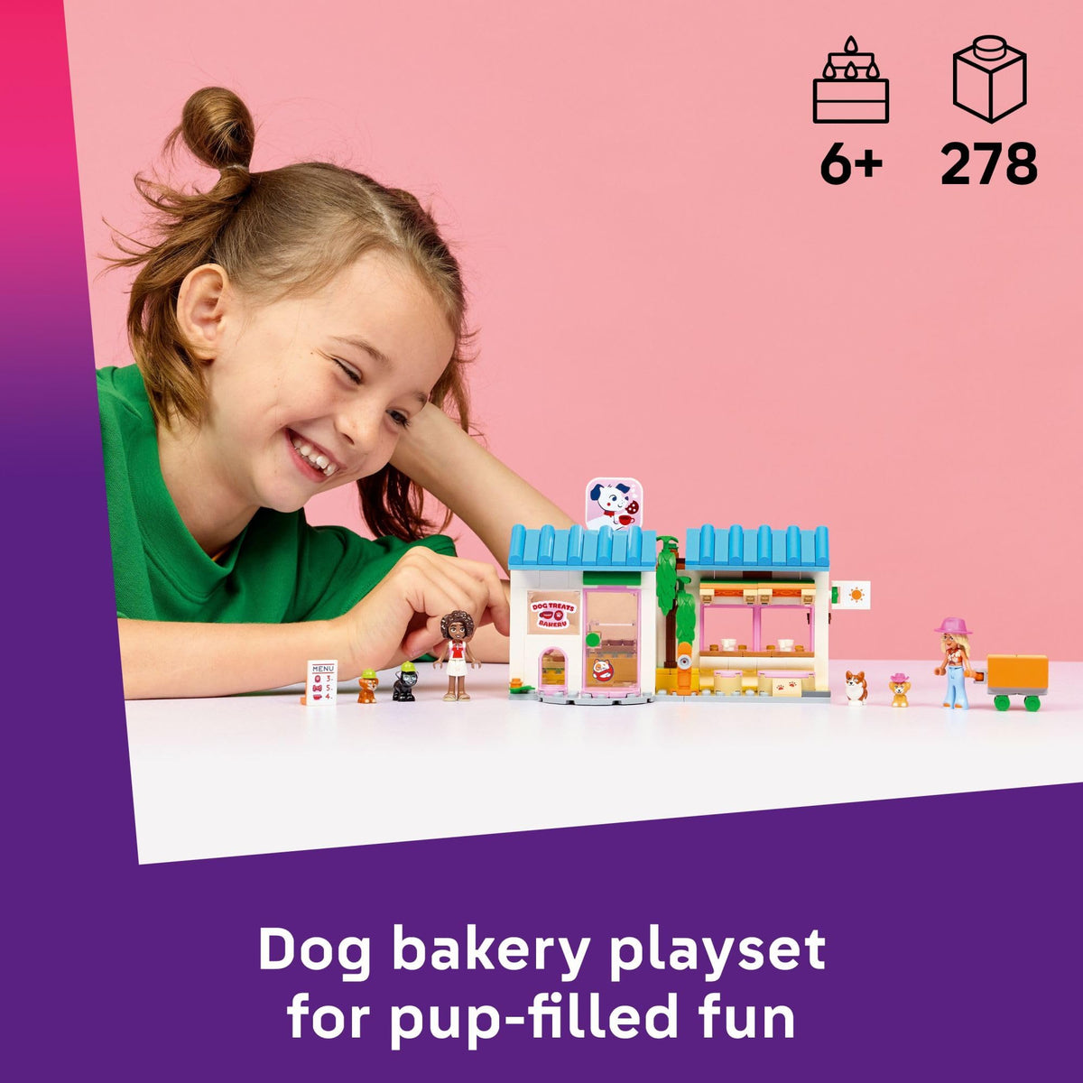 LEGO Friends Dog Treats Bakery oven detail for cooking play