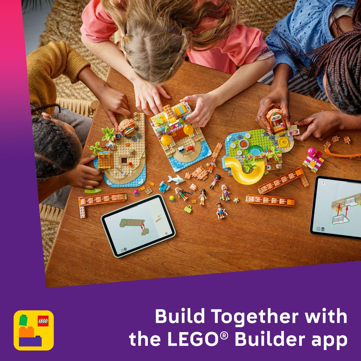 LEGO Friends firepit at night invites cozy storytelling sessions after adventures.