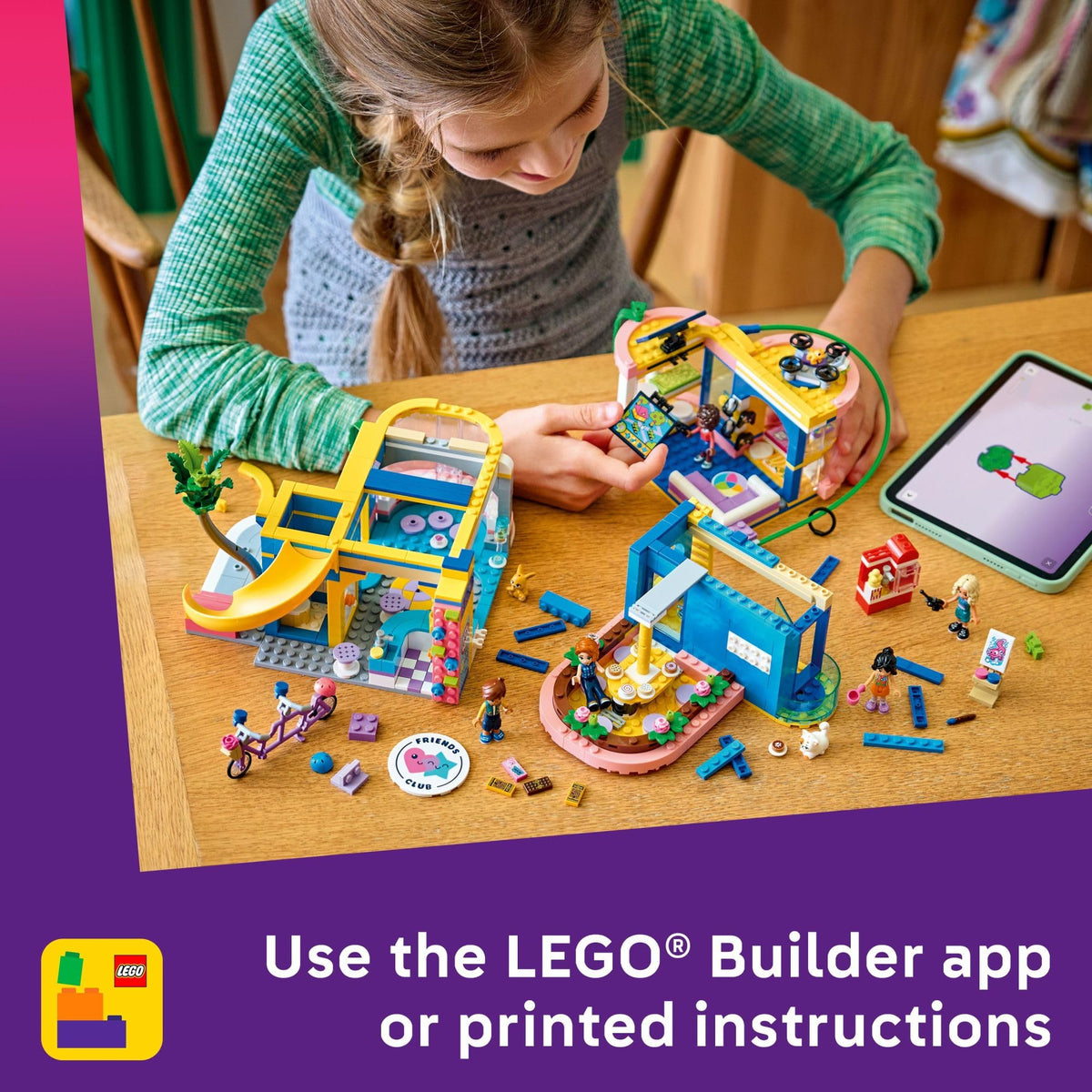 LEGO Friends Heartlake City Club House drone with launchpad adds tech play and mystery vibes