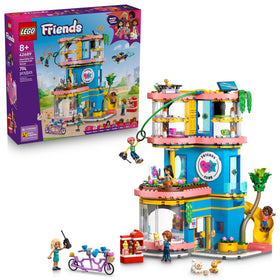 LEGO Friends Heartlake City Club House front view showing a colorful playset for imaginative building