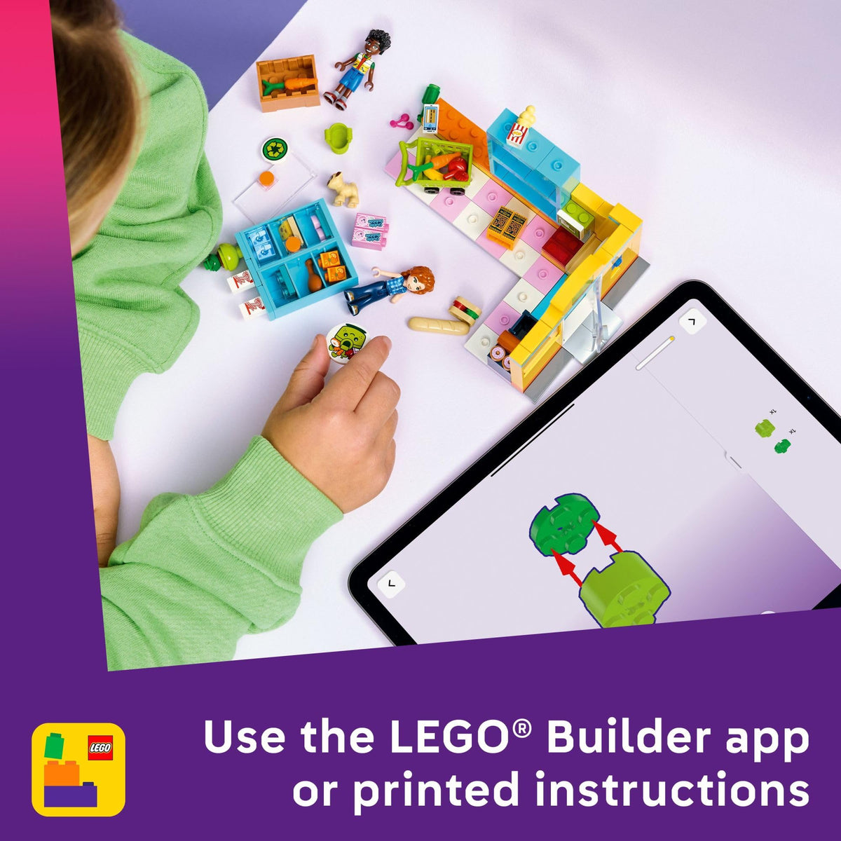 Compact 176-piece set supports quick, creative building sessions.
