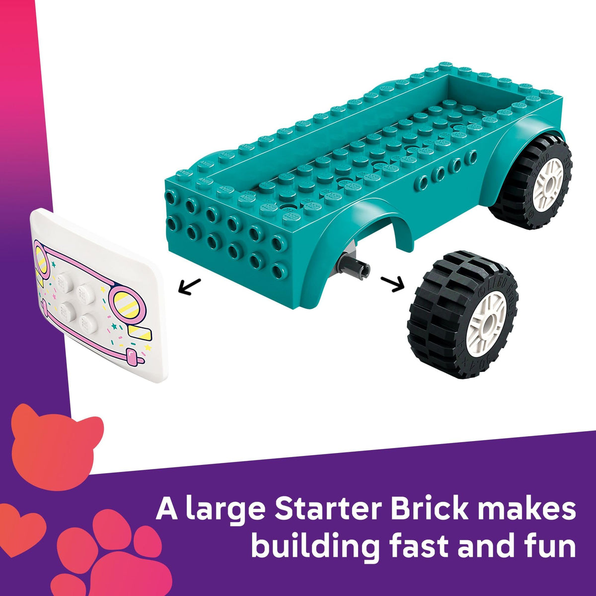 LEGO Friends Heartlake City Ice Cream Truck Elsa D minidoll at the counter.