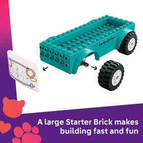 LEGO Friends Heartlake City Ice Cream Truck Elsa D minidoll at the counter.