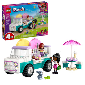 LEGO Friends Heartlake City Ice Cream Truck with ice cream cart for imaginative play.