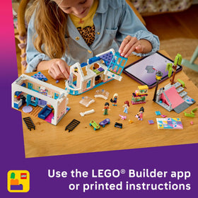 LEGO Friends Liann’s Family House desk and art supplies for creativity.