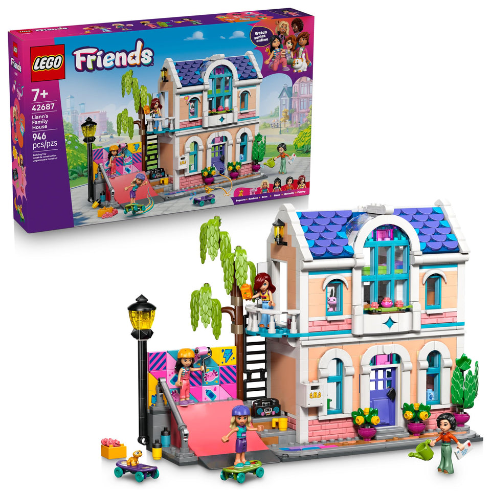 LEGO Friends Liann’s Family House kitchen area for imaginative pretend meals.