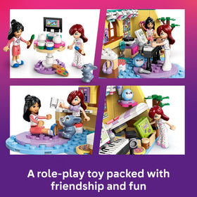 LEGO Friends Paisley’s Room bed hides a secret diary for storytelling moments.