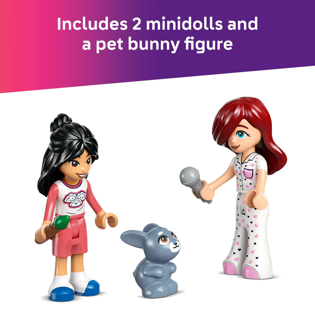LEGO Friends Paisley’s Room music accessories encourage imaginative performances.