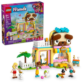 LEGO Friends Pet Accessories Shop front view, inspiring imaginative play and grooming-themed adventures.