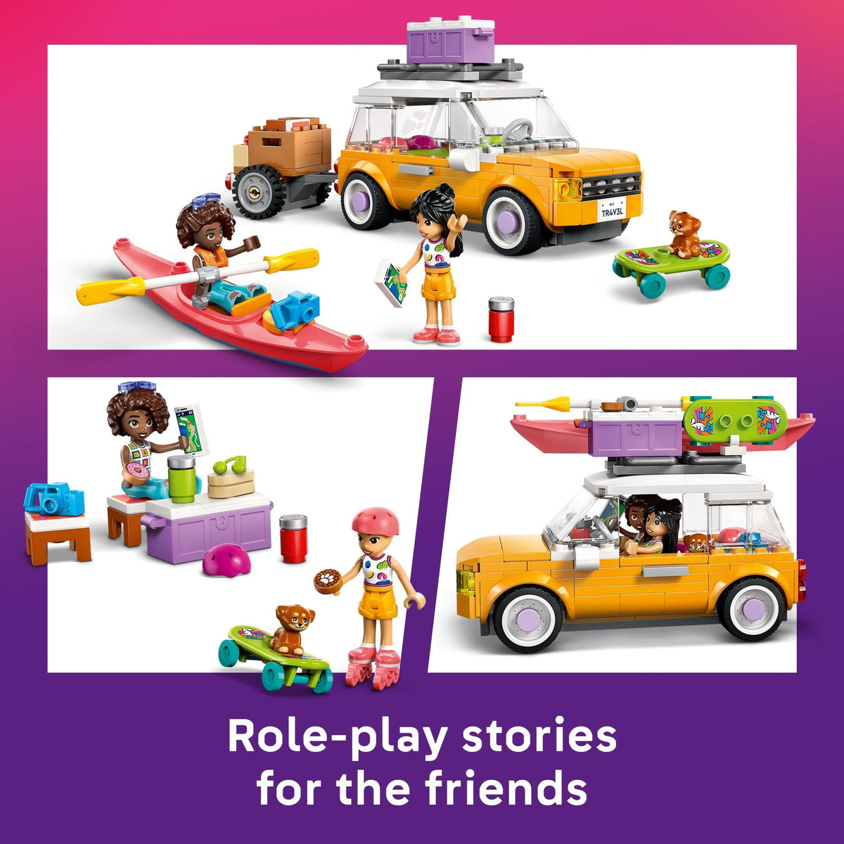 LEGO Friends picnic cooler transforming into table shows versatile play moments.