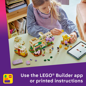 LEGO Friends Plant Café & Flower Shop complete playset invites a collectible room display.
