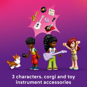 LEGO Friends street piano promotes on-the-go melodies and social interaction.
