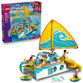 LEGO Friends Travel Boat Adventure with working sail for immersive pretend sailing