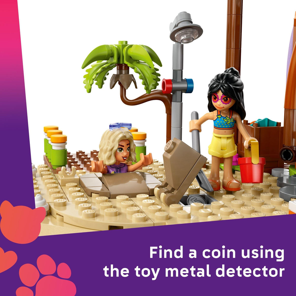 LEGO Friends turtle cave scene unlocks secret ocean encounters and storytelling.